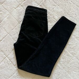 L'AGENCE Cotton Blend Denim Velvet‎ Skinny Jeans Velour Preppy Minimalist Sz 24